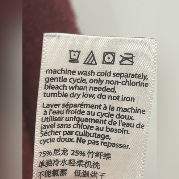 Barefoot Dreams CozyChic Lite Catalina Long Cardigan Burgundy Garnet Red- Large - Picture 6 of 12